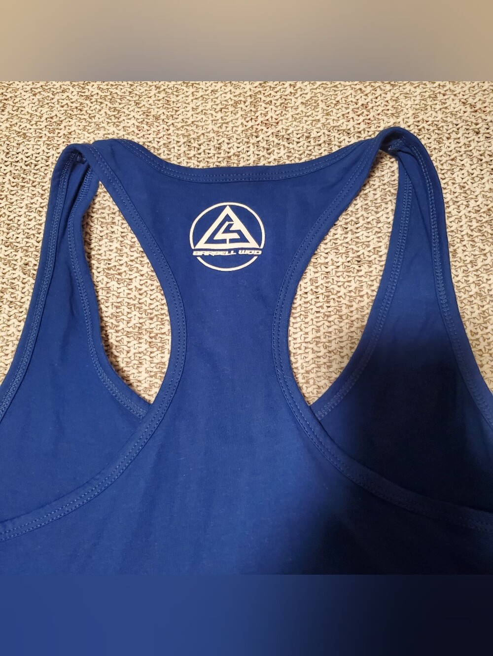 Women's Blue Racerback Tank - Picture 5 of 5